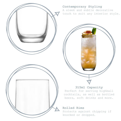 Sude Highball Glass - 315ml