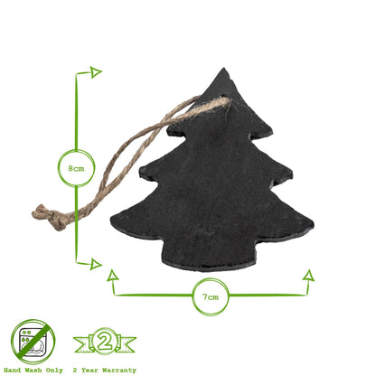 Slate Christmas Tree Decoration - Pine