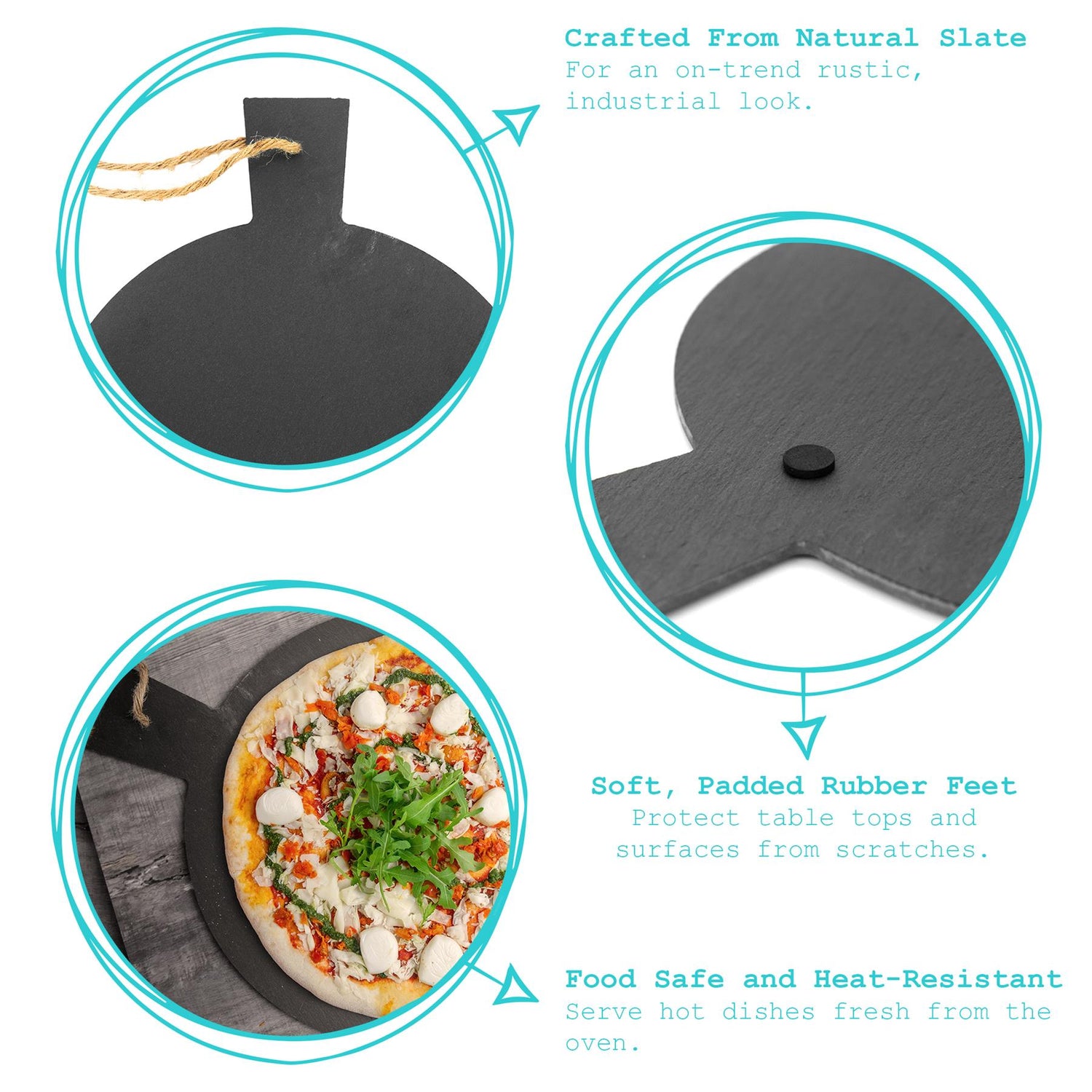 Round Slate Serving Board