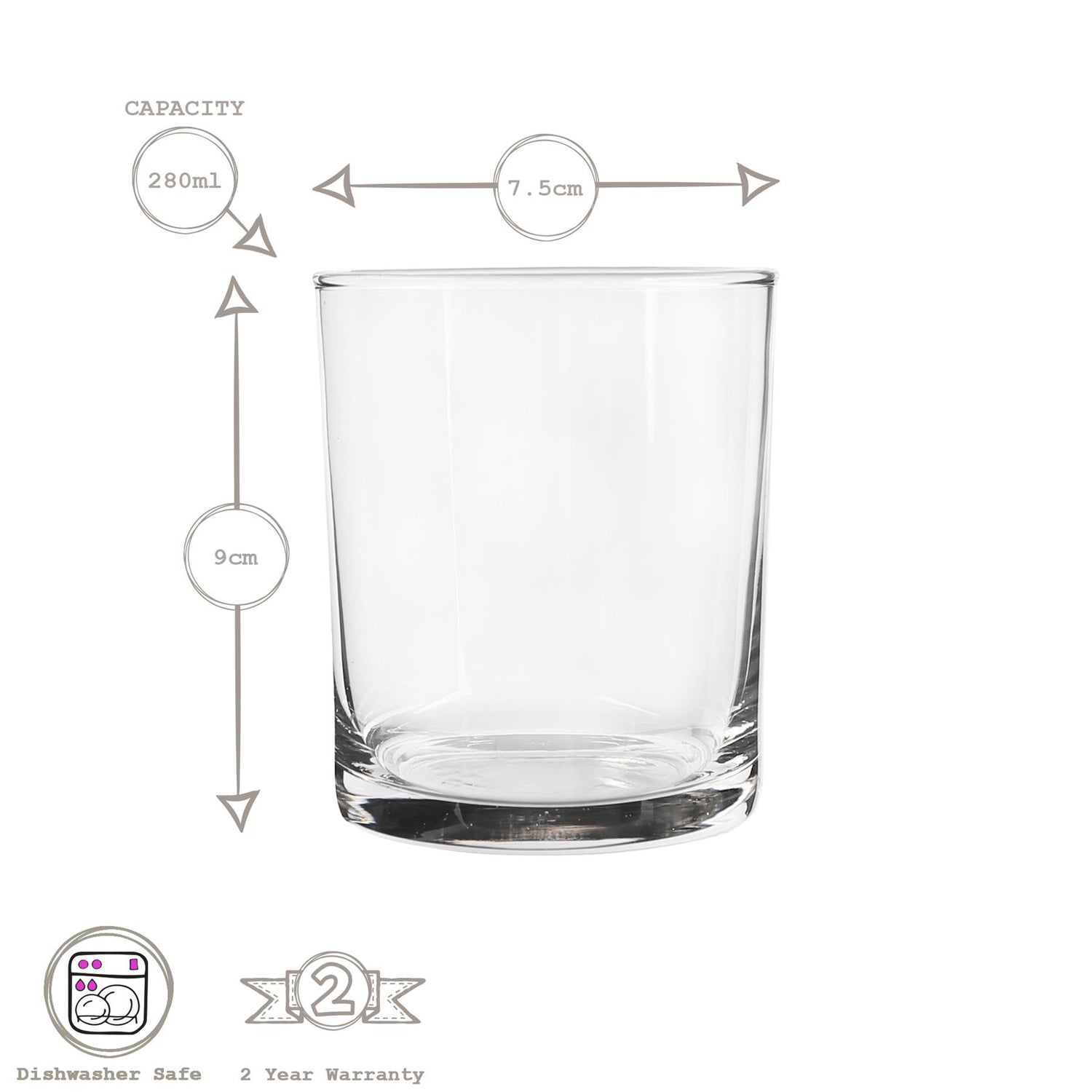 280ml Liberty Whiskey Glass