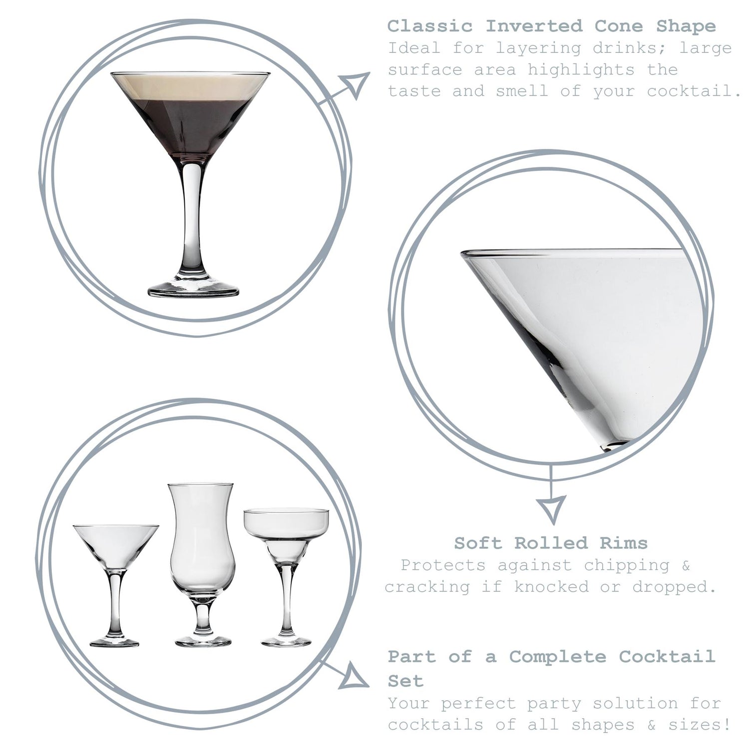 175ml Misket Martini Glass