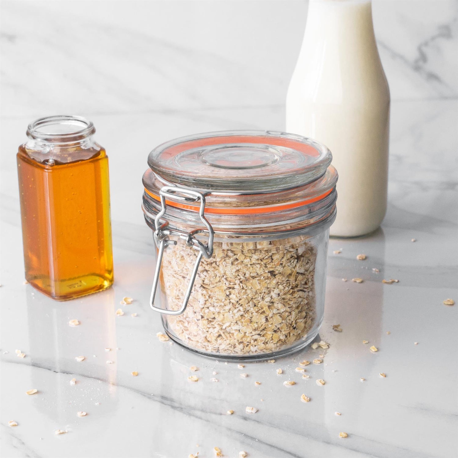 glass storage jars