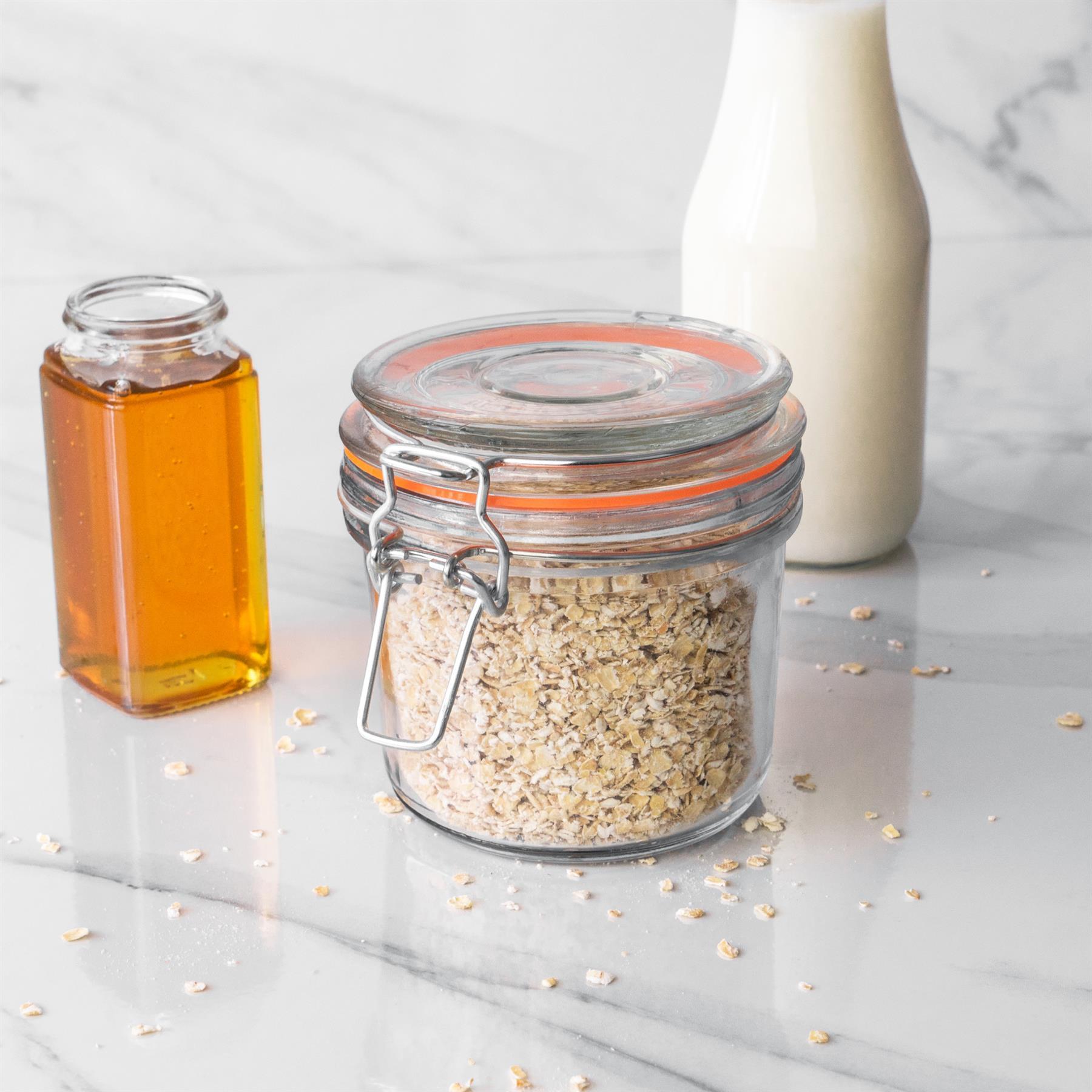 glass storage jars