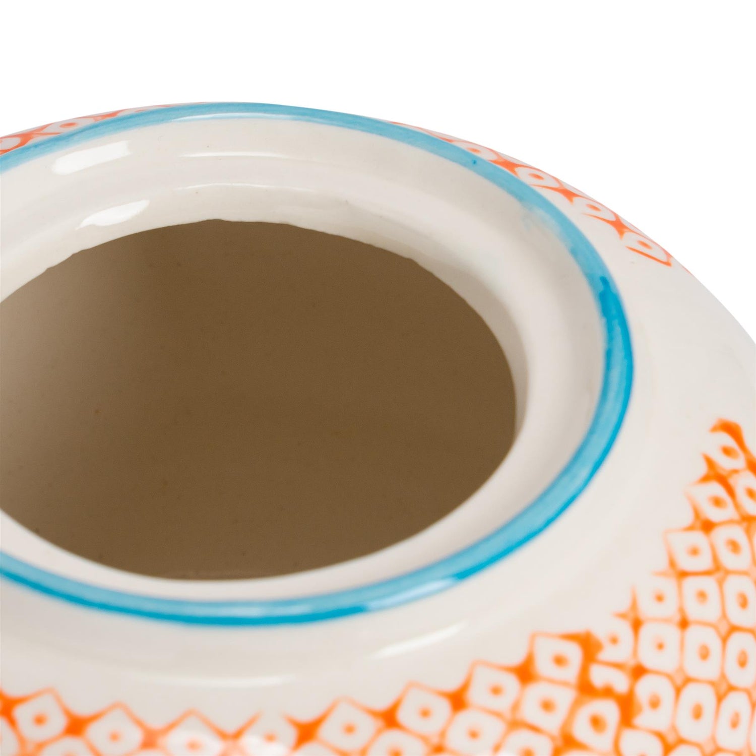 Hand-Printed Teapot - 820ml - Orange