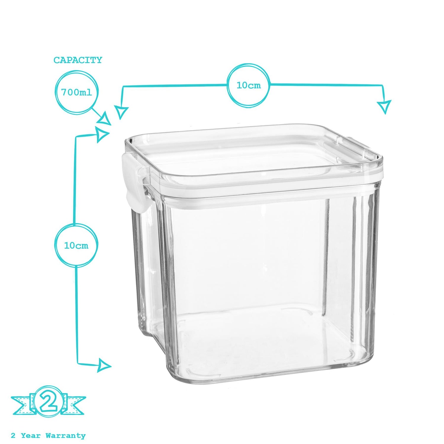 Food Storage Container - 700ml - White