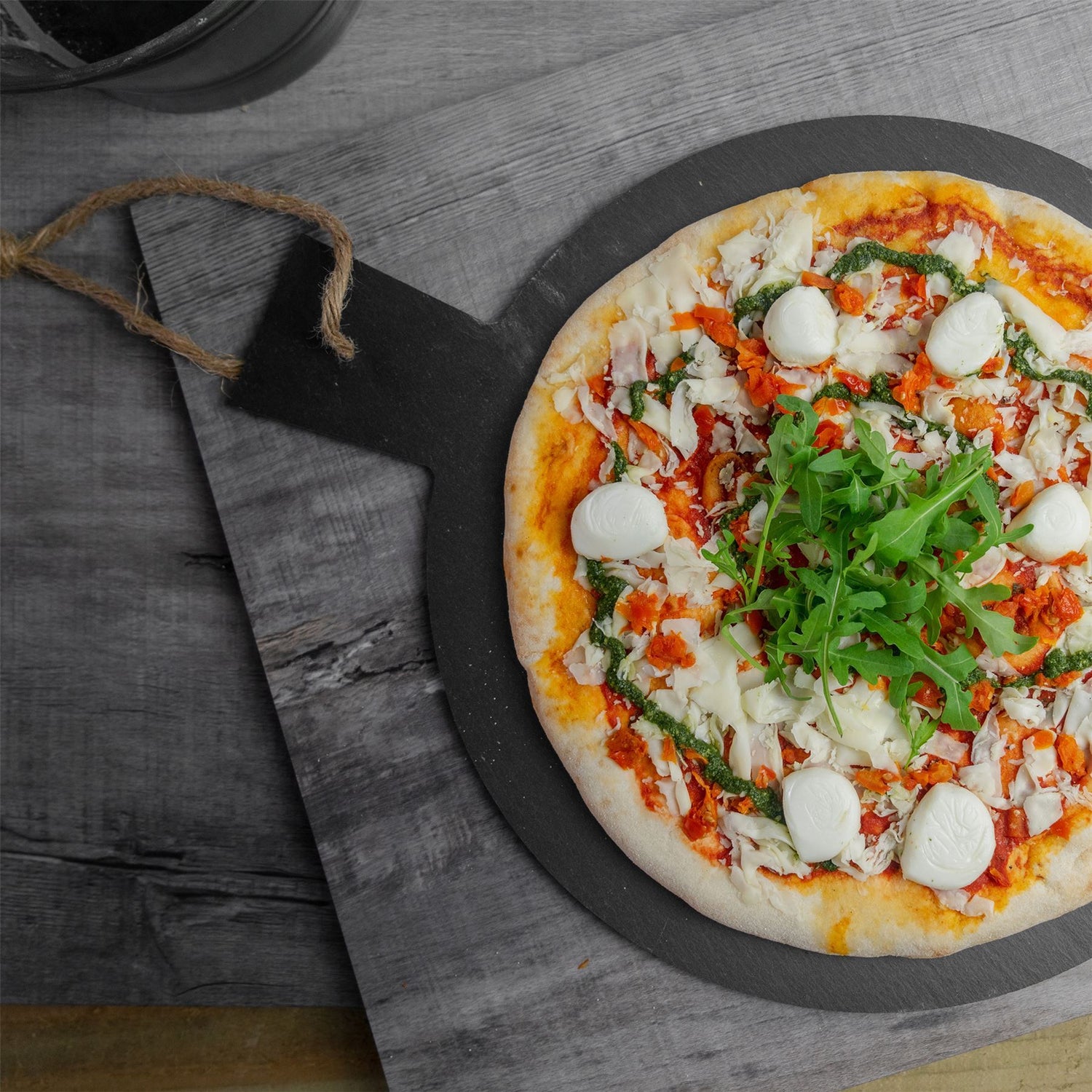 Round Slate Serving Board