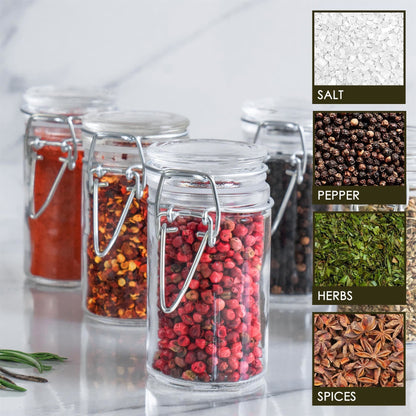 Glass Storage Jar - 70ml - Black Seal