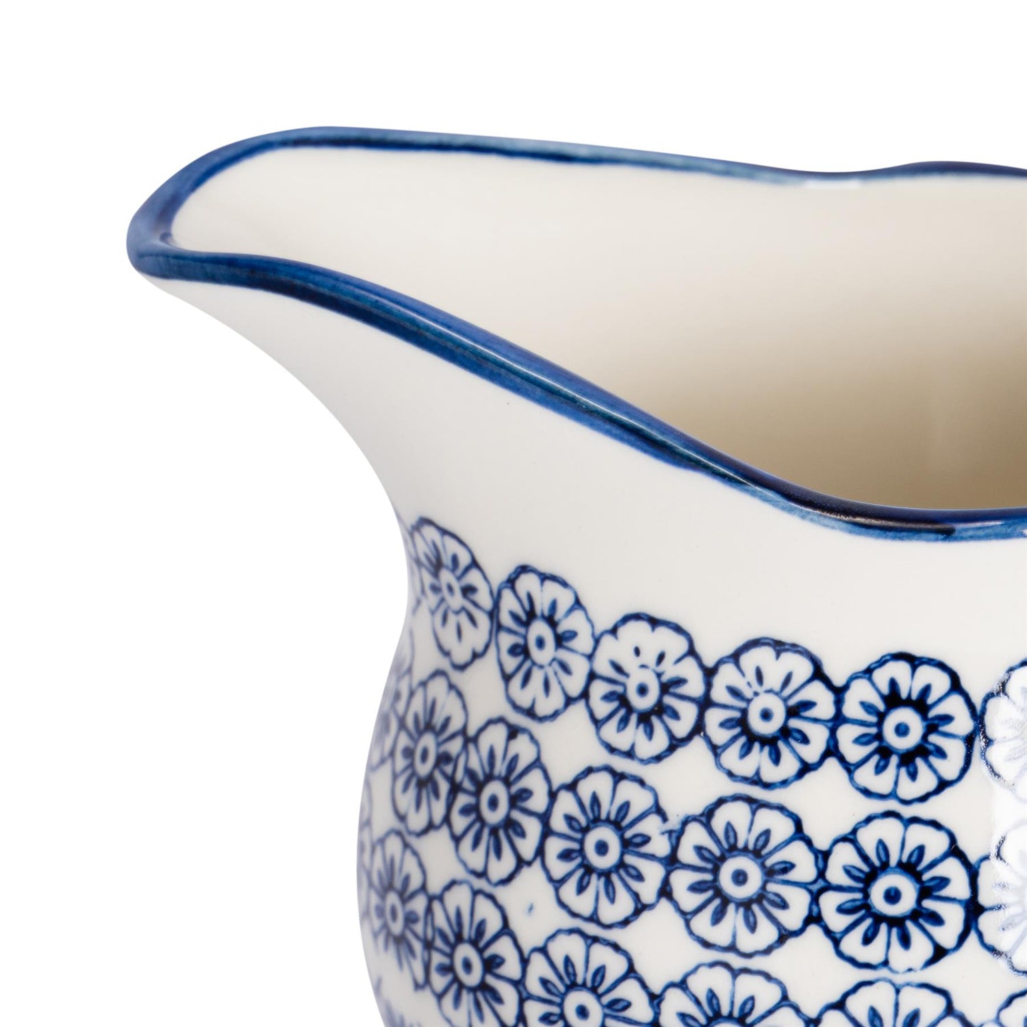 Hand-Printed Milk Jug - 300ml - Navy