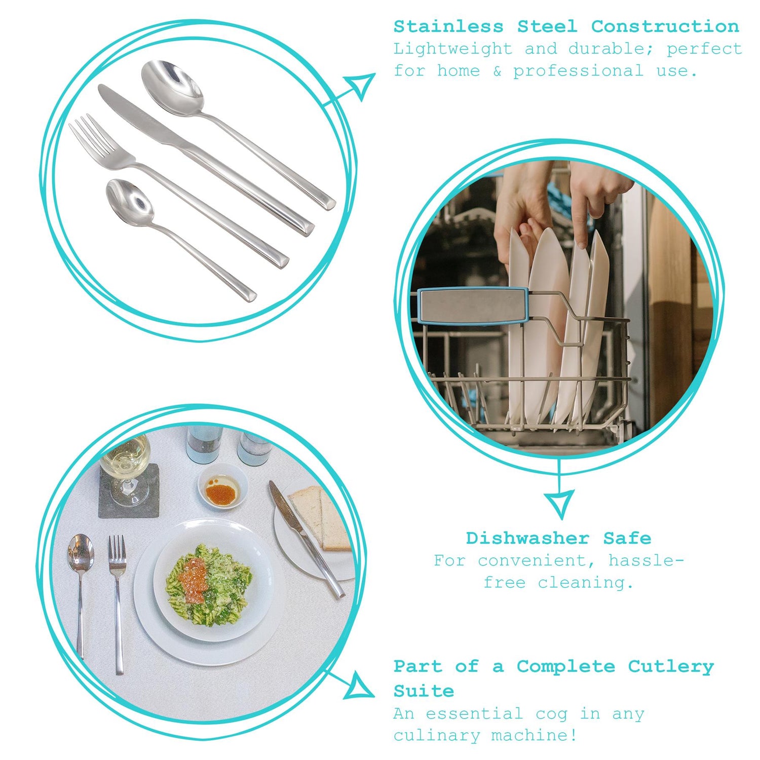 21.5cm Tondo Stainless Steel Dinner Fork