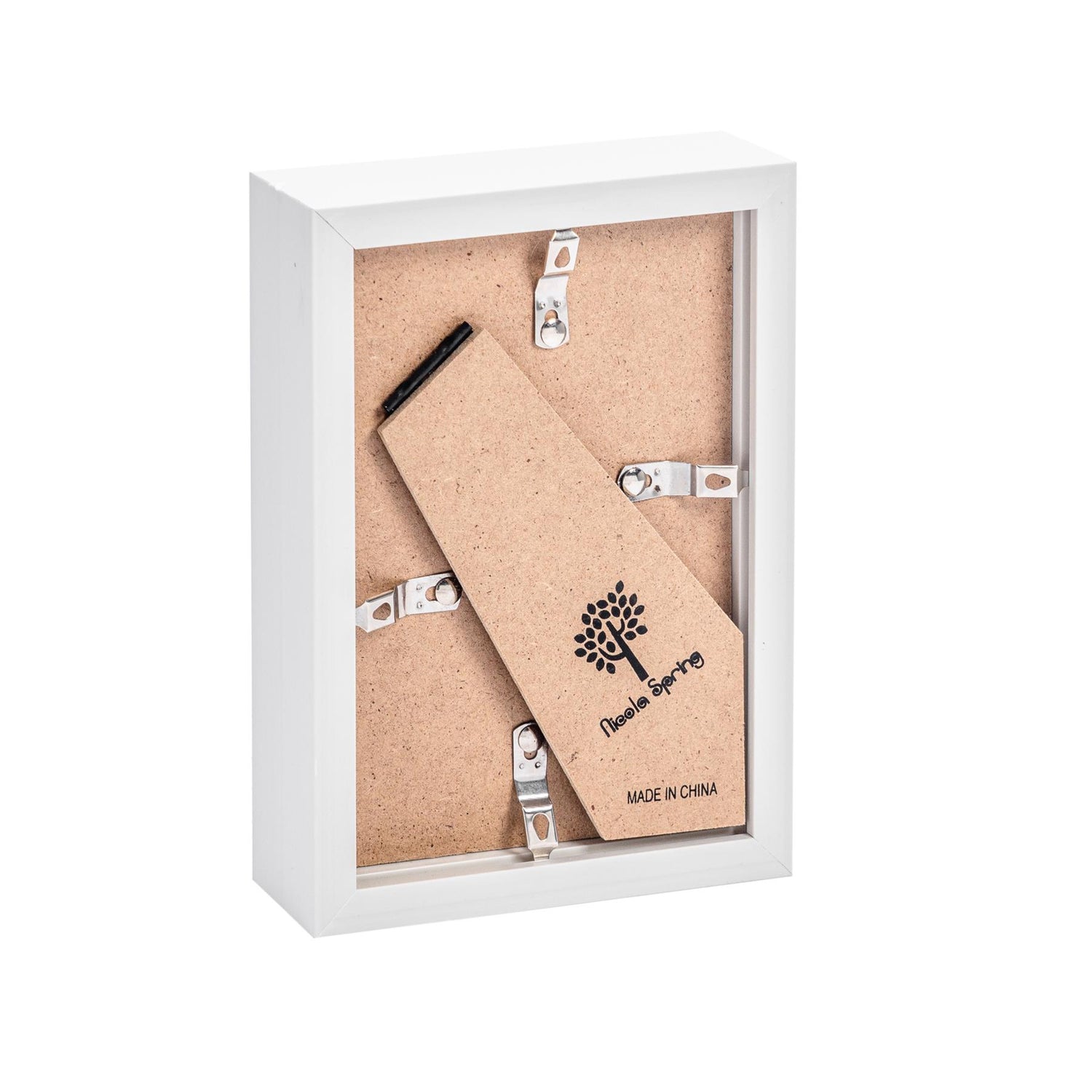 4&quot; x 6&quot; 3D Box Photo Frame - White - by Nicola Spring