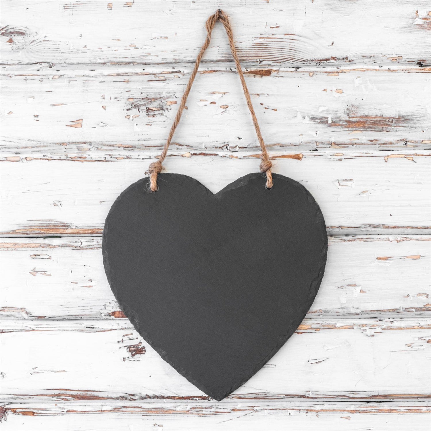 Slate Heart Hanging Memo Board