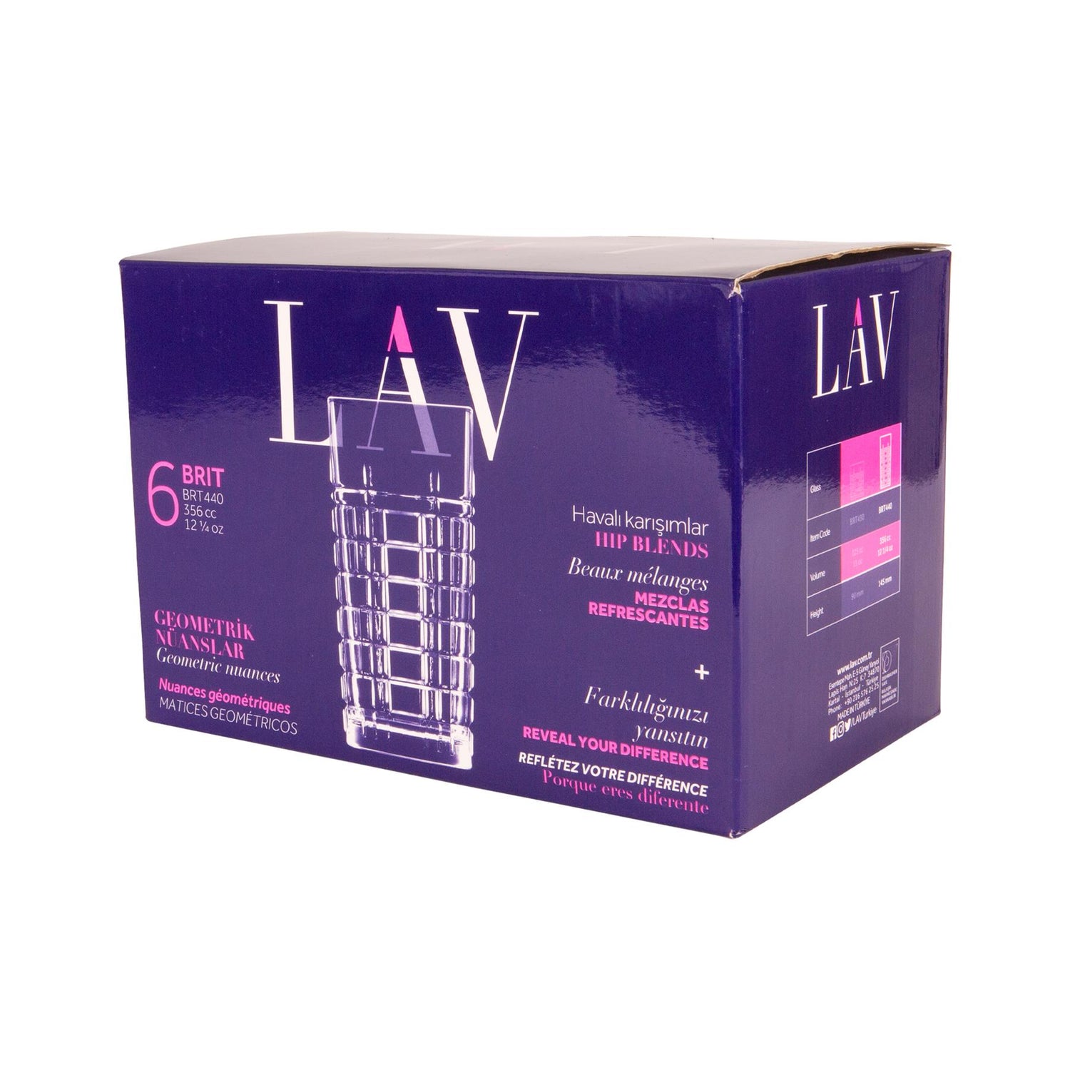 356ml Brit Highball Glass