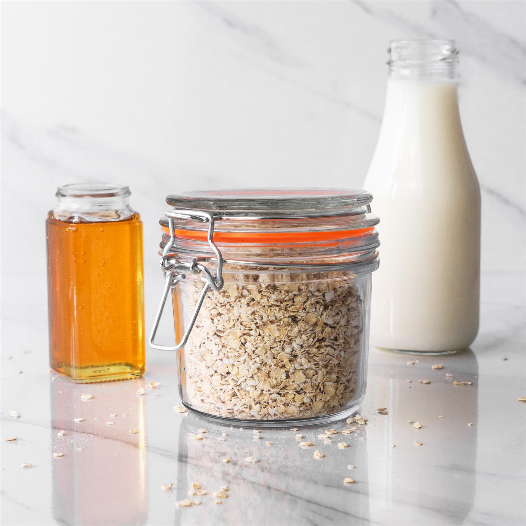 Glass kitchen food storage containers