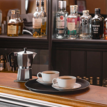 Black 63cm Oval Non-Slip Serving Tray