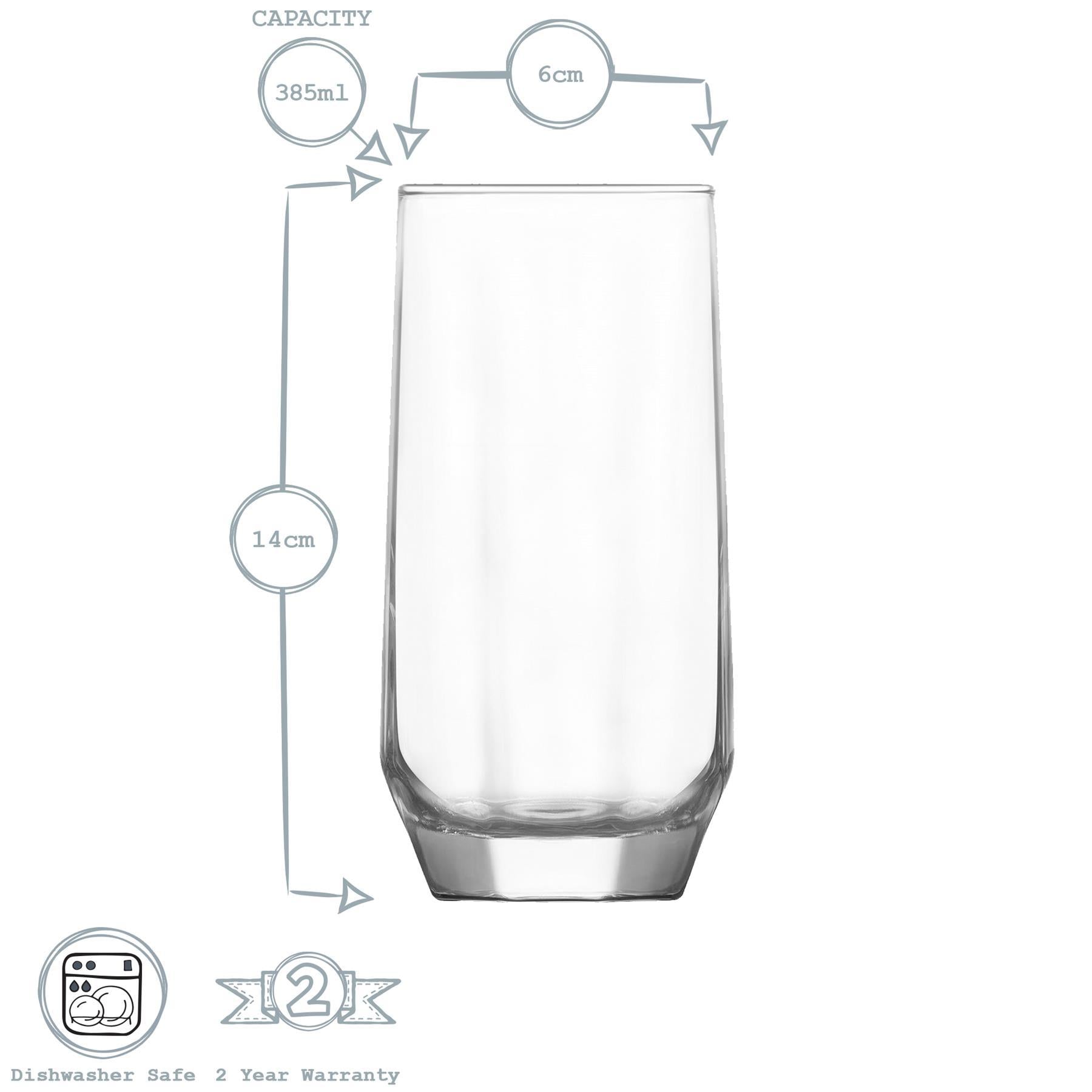 Diamond Highball Glass - 385ml