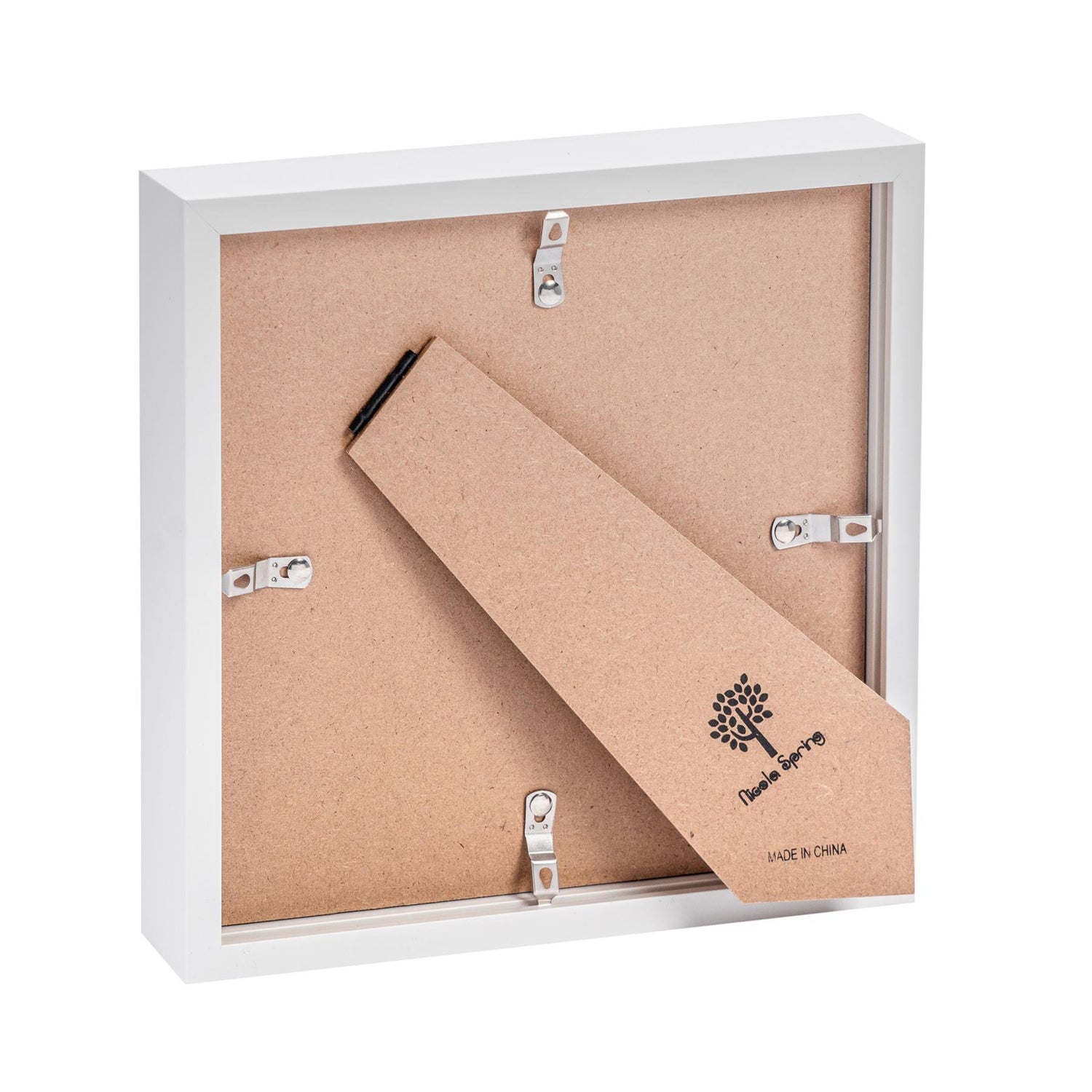 8&quot; x 8&quot; 3D Box Photo Frame - White - by Nicola Spring