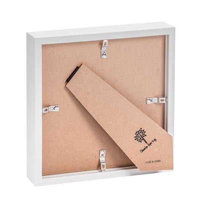 8&quot; x 8&quot; 3D Box Photo Frame - White - by Nicola Spring