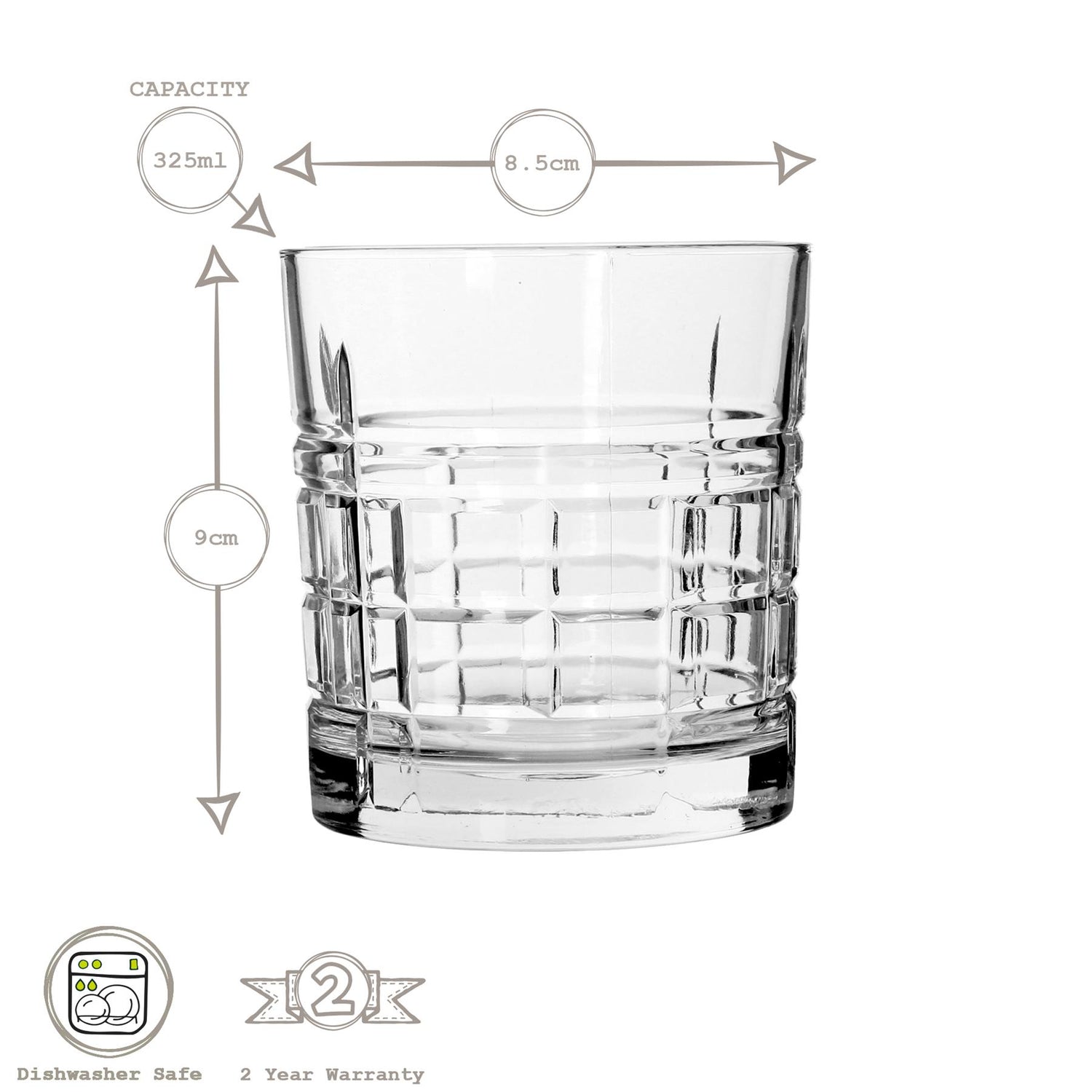 325ml Brit Whiskey Glass