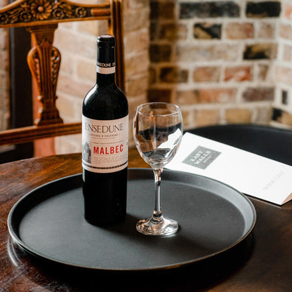 Black 73cm Oval Non-Slip Serving Tray