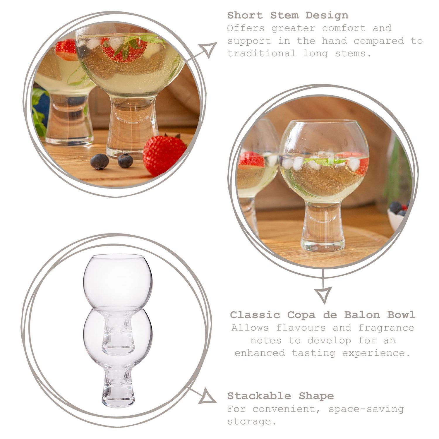 525ml Short Stem Gin Glass