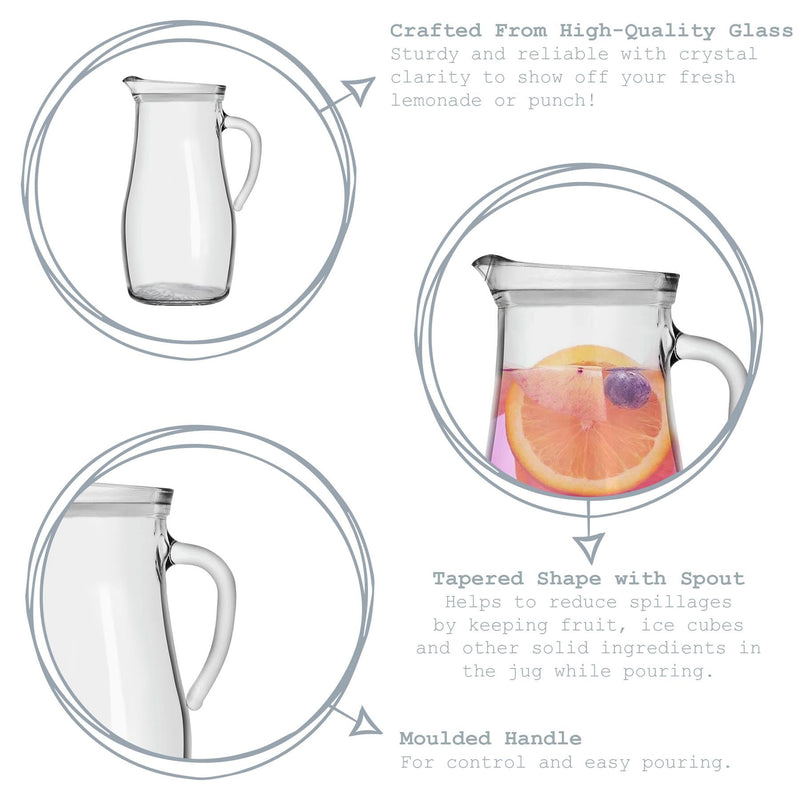 1.8L Tallo Glass Water Jug - By Argon Tableware