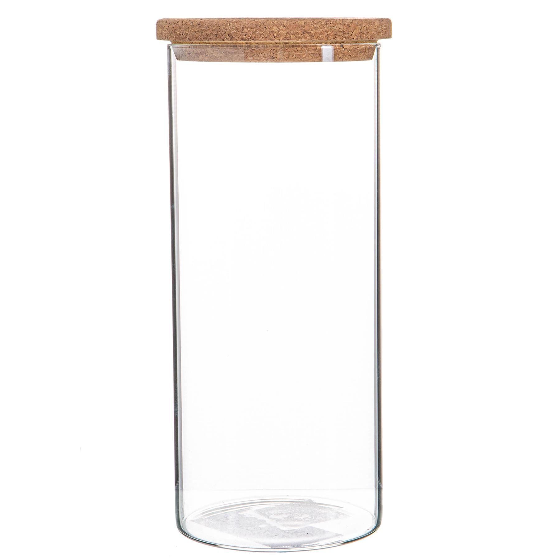 Glass Storage Jar with Cork Lid - 1.5 Litre