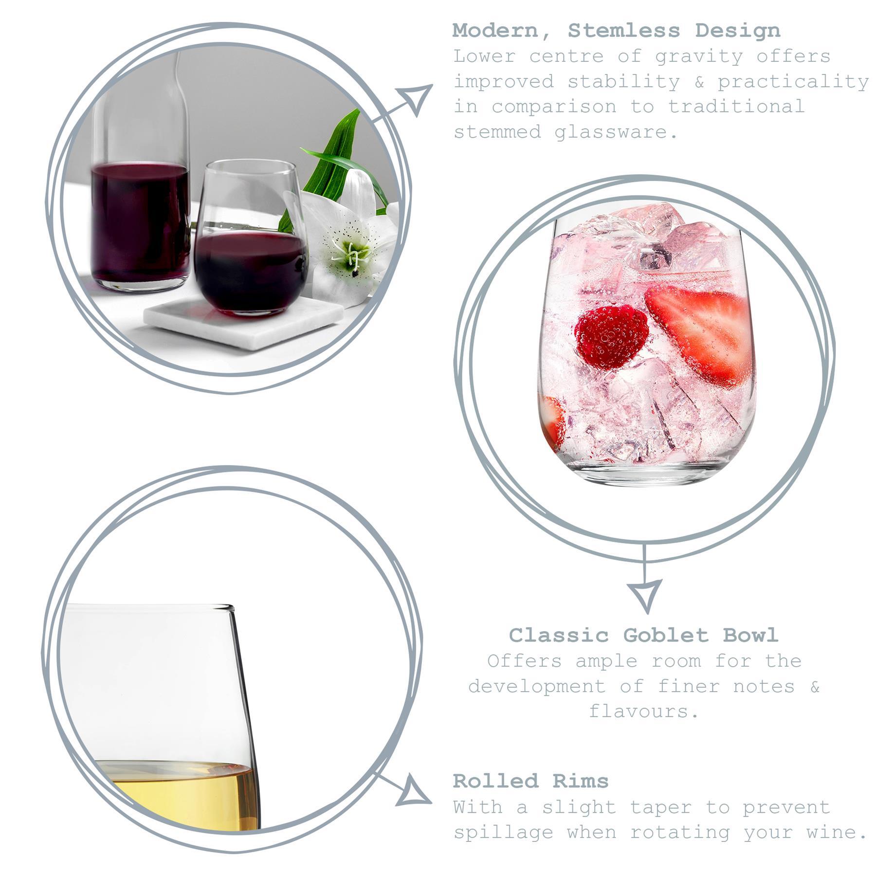 Gaia Stemless White Wine Glass - 360ml