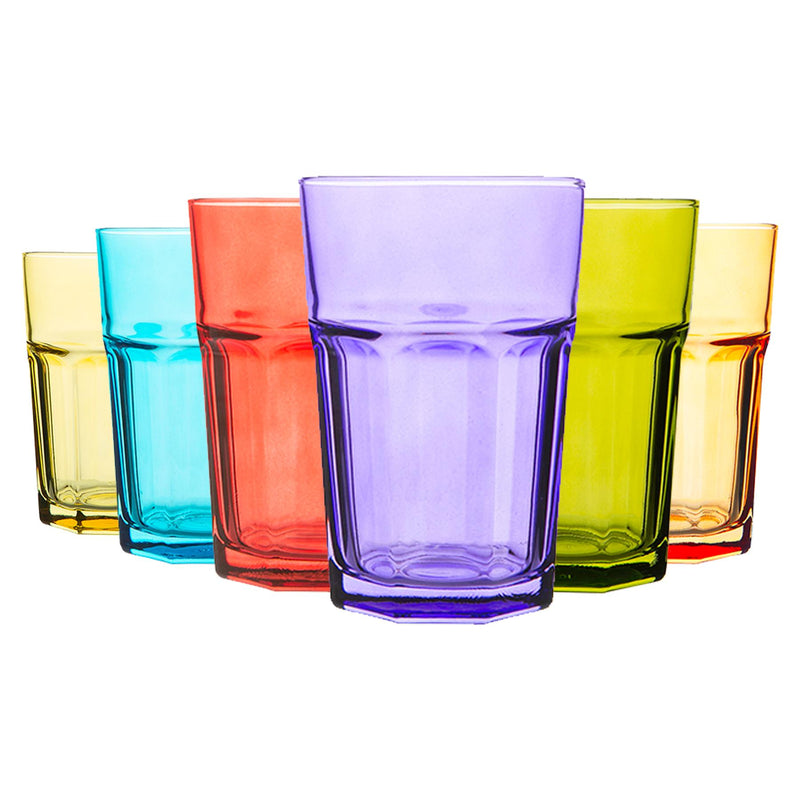 Rink Drink Coloured Highball Glass - 365ml - 6 Colours