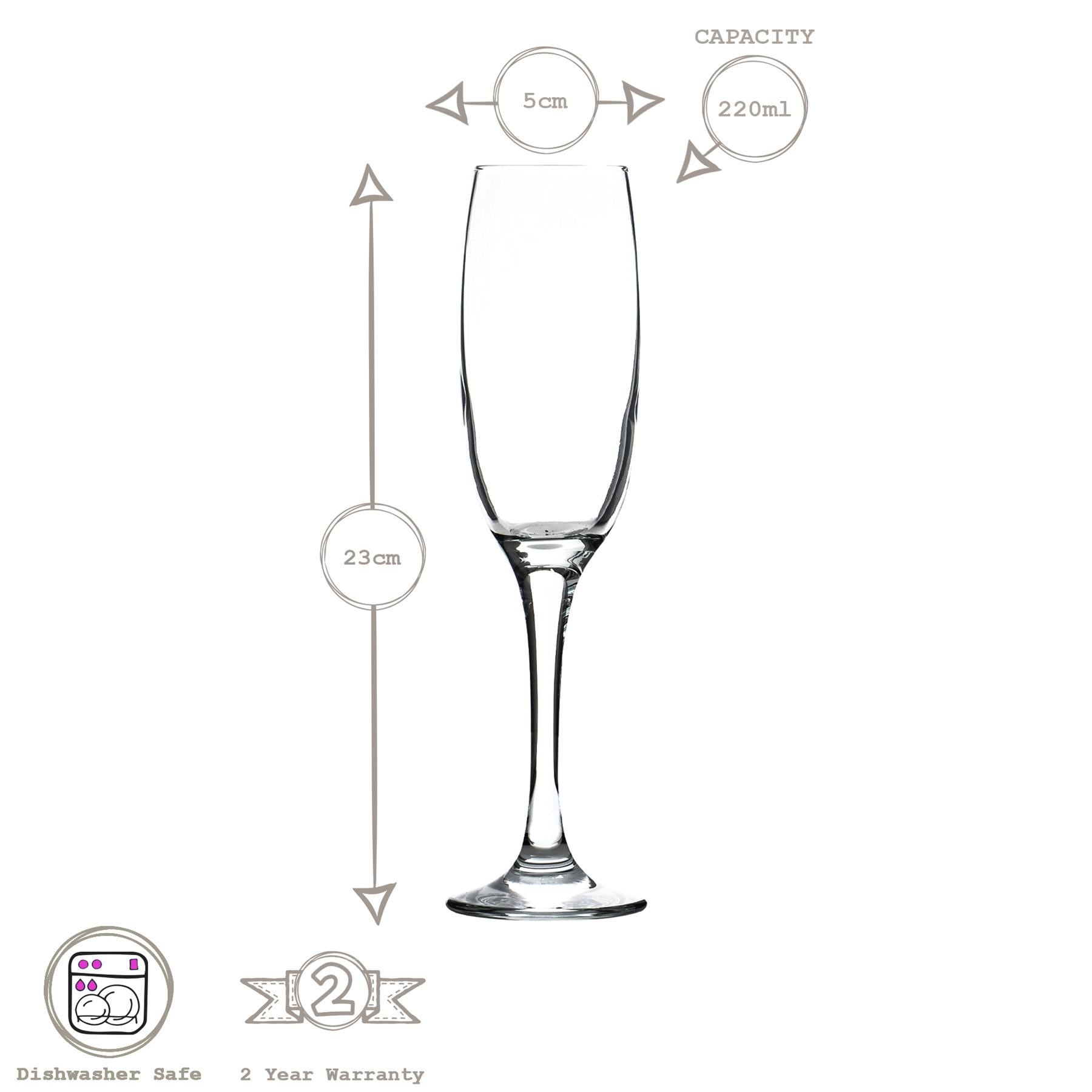 220ml Venue Glass Champagne Flute