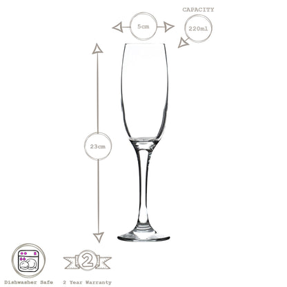 220ml Venue Glass Champagne Flute