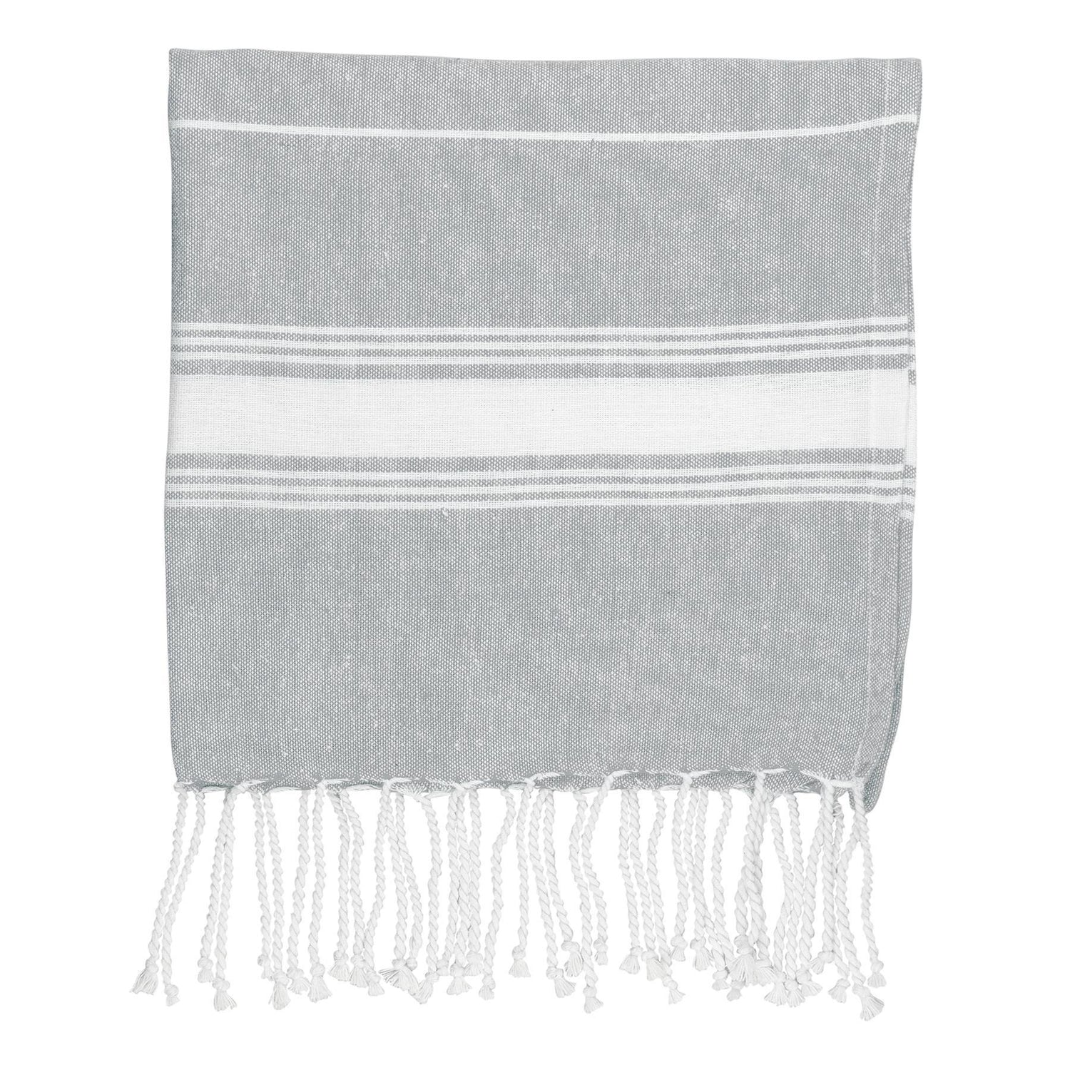 Small Turkish Beach Towel - Grey