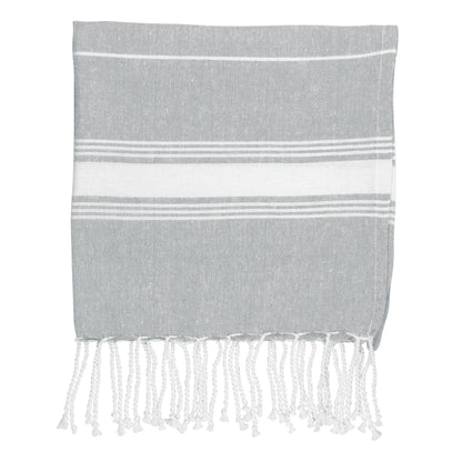 Small Turkish Beach Towel - Grey